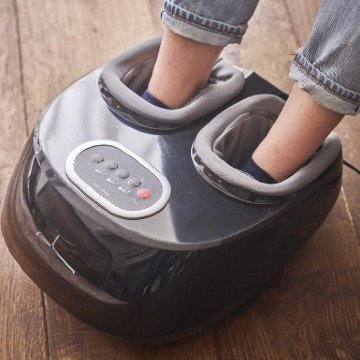 多機能 コンパクト フットマッサージャー ヒーター付き メディラボの画像