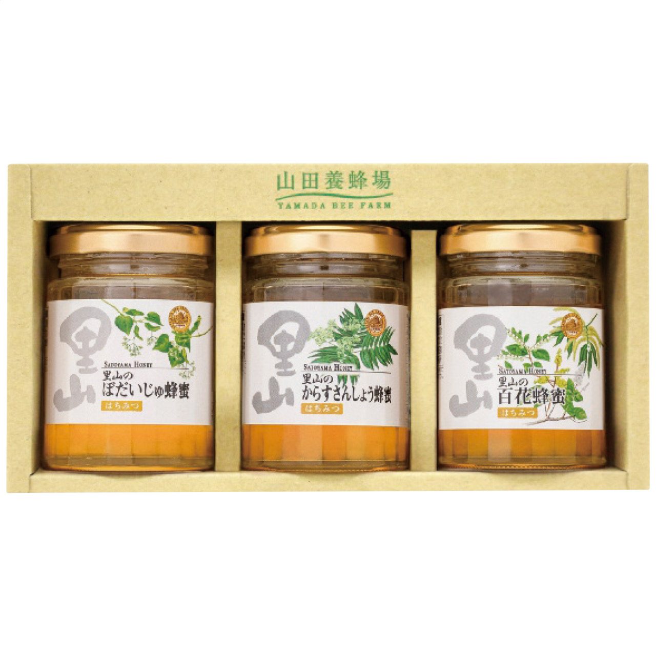 国産蜂蜜3本セット S3-BHK 山田養蜂場の画像