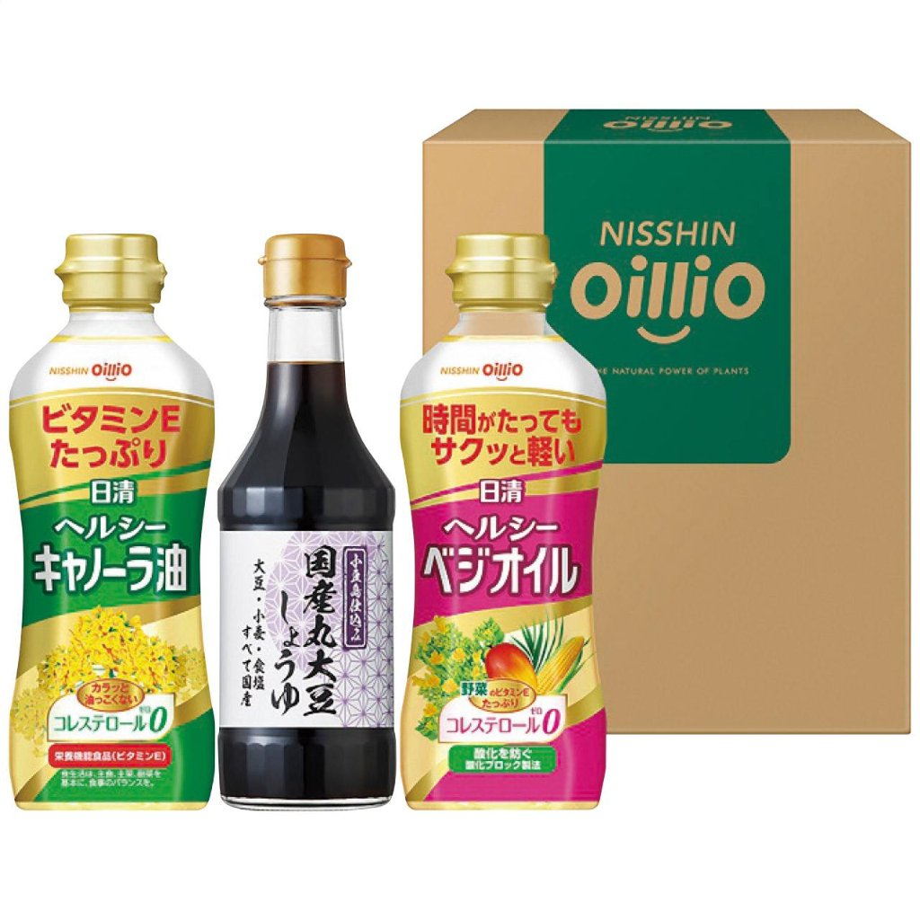 日清ヘルシーオイル＆国産丸大豆醤油ギフト TOS-15A 日清オイリオの画像
