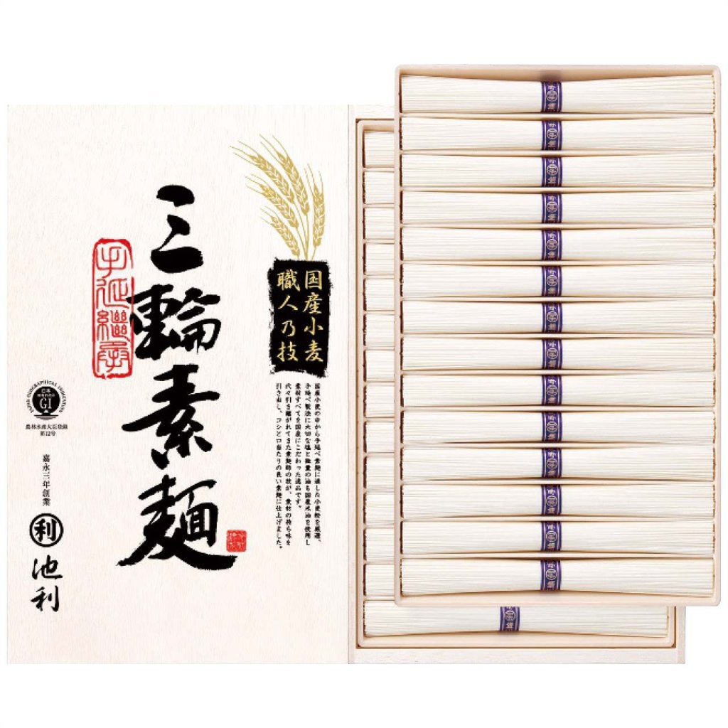 国内産小麦使用 三輪素麺 TB-50R 池利の画像