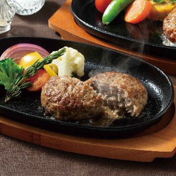 神戸牛入りハンバーグとサーロイン入りハンバーグ 神戸バルティロの画像