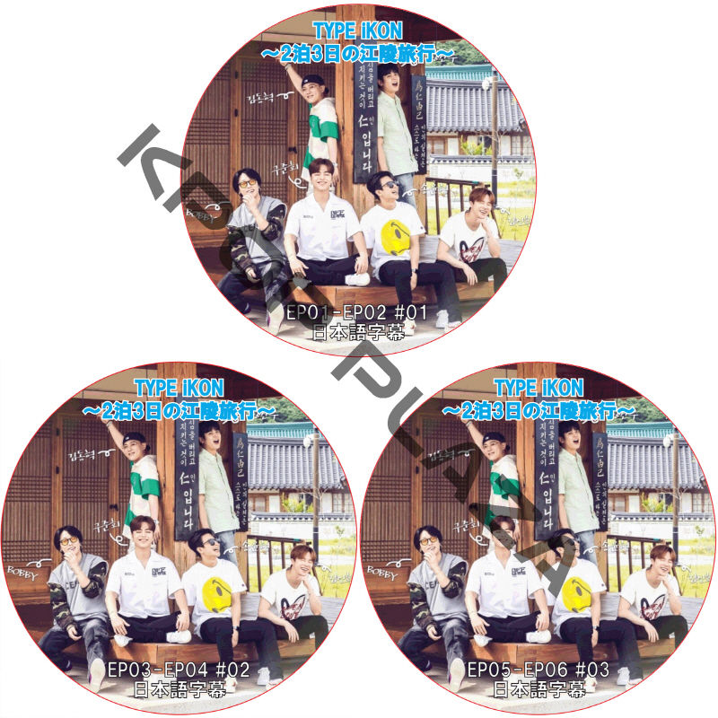 TYPE iKON [2泊3日の江陵旅行] (EP01-EP06 完結 #3枚セット) 日本語字幕 / アイコン iKON dvd [K-POP DVD]の画像