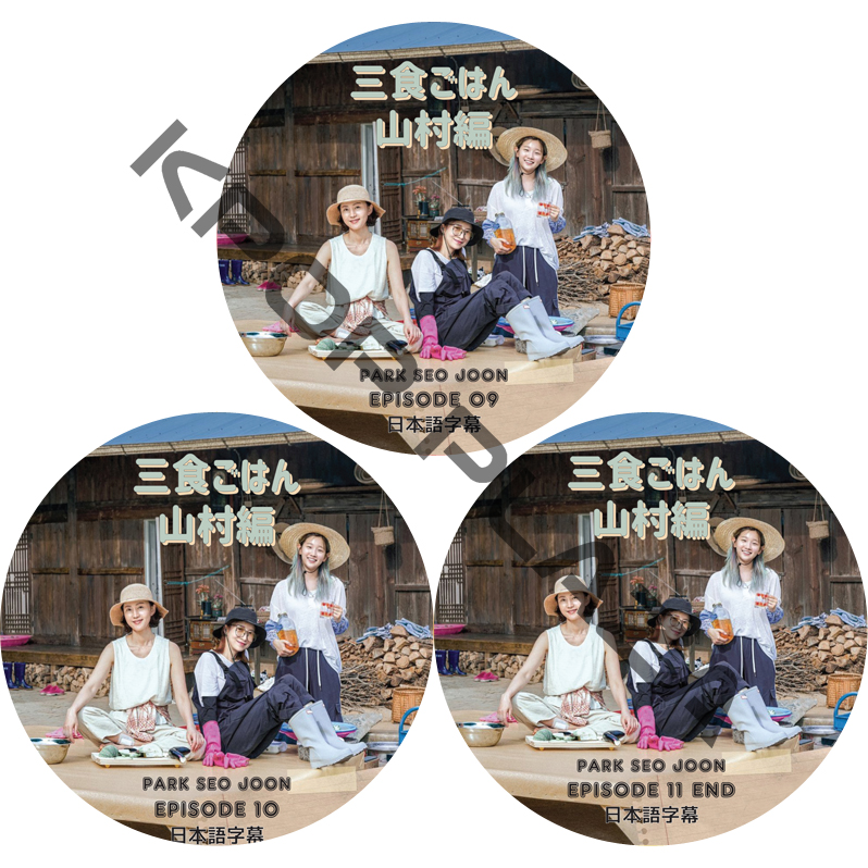 パクソジュン 三食ごはん 山村編 出演編 (EP09-EP11 #3枚セット) 日本語字幕 / PARK SEO JOON [K-POP DVD]の画像