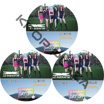 LE SSERAFIM's DAY OFF Season 4 in JAPAN (EP01-EP05 END #3枚セット) 日本語字幕  [K-POP DVD]の画像