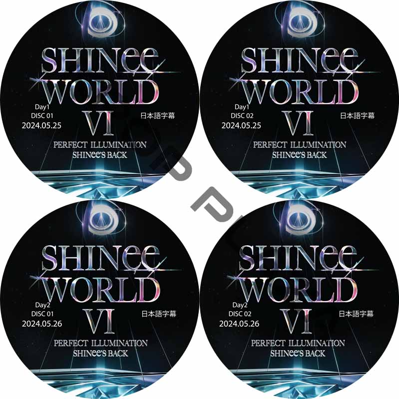 SHINee WORLD VI [PERFECT ILLUMINATION : SHINee’S BACK] IN SEOUL (24.05.25-24.05.26 #4枚セット) 日本語字幕の画像