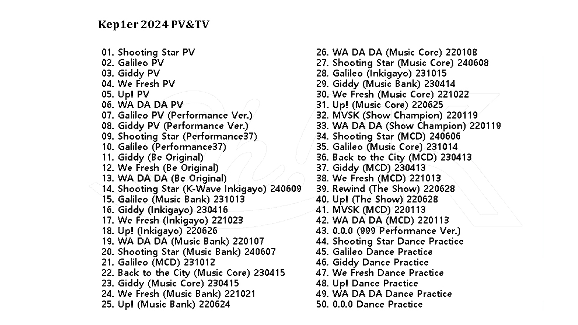 Kep1er PV & TV COLLECTION (Kep1going) / Kep1er DVD [K-POP DVD]の画像