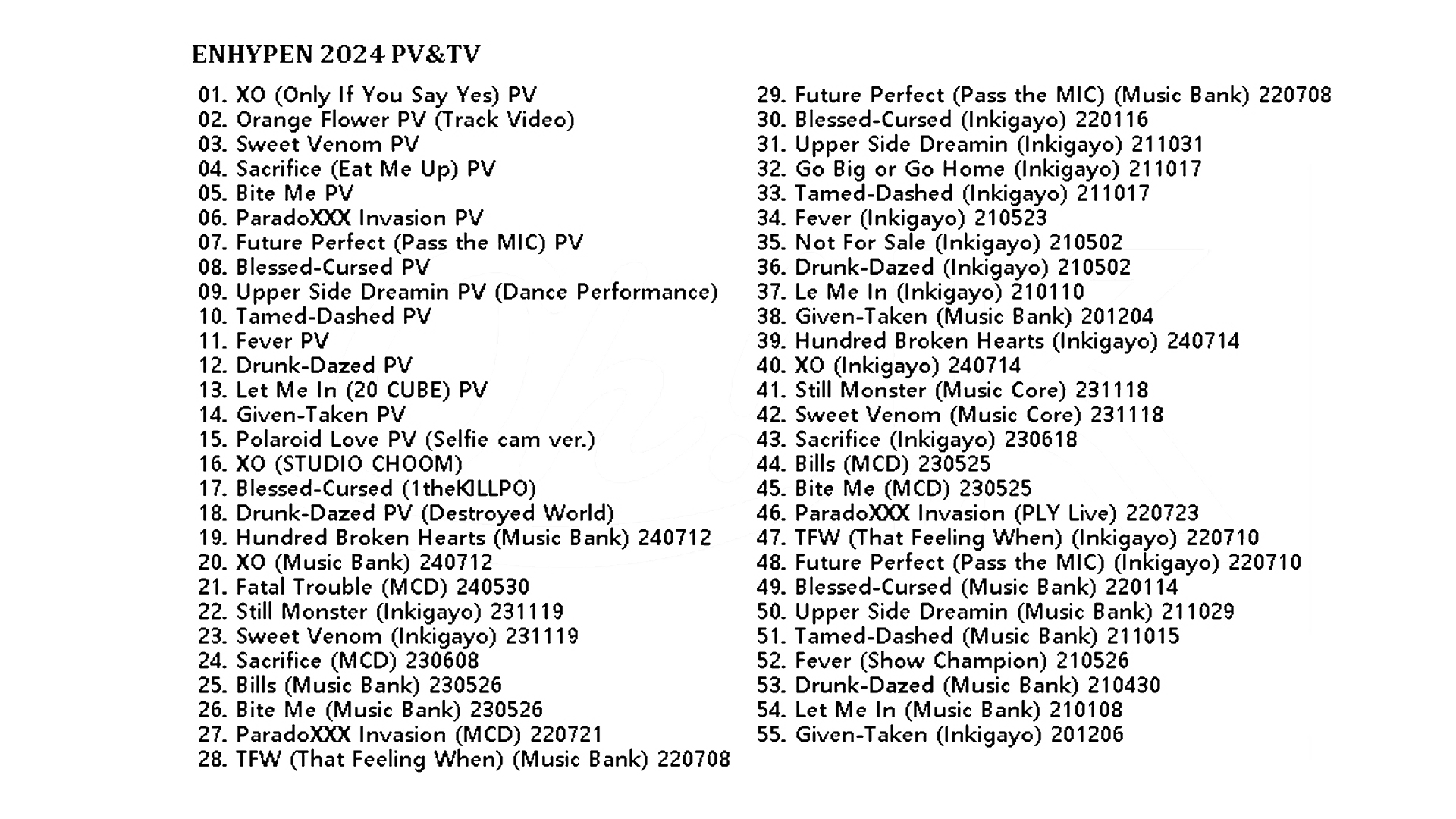 ENHYPEN PV & TV COLLECTION (ROMANCE UNTOLD) / ENHYPEN DVD [K-POP DVD]の画像