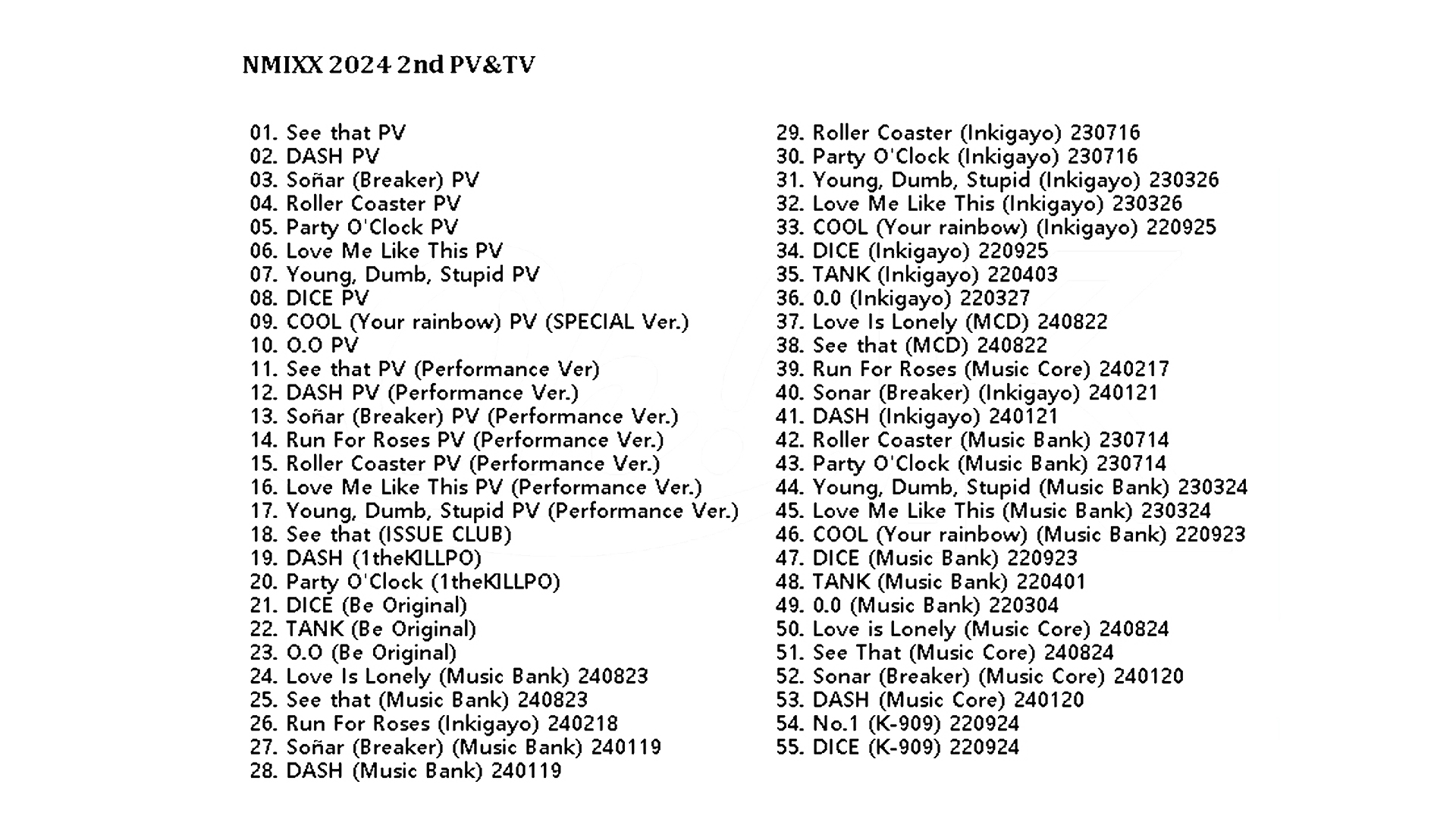 NMIXX PV & TV COLLECTION (Stick out) / NMIXX DVD [K-POP DVD]の画像