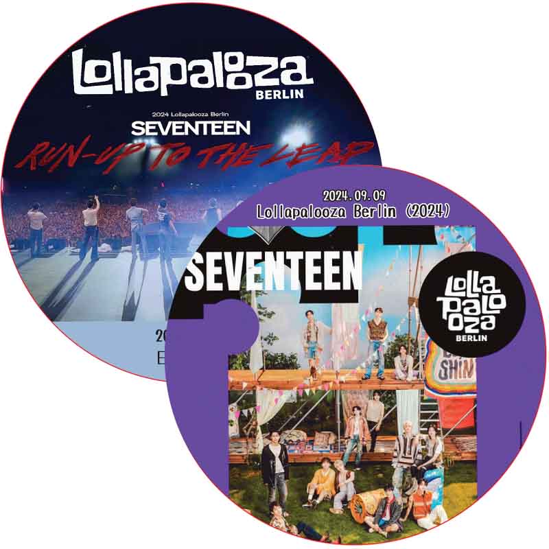 SEVENTEEN Live at Lollapalooza Berlin 2024 + Run-Up to the Leap (24.09.09-24.10.08 #2枚セット) 日本語字幕の画像