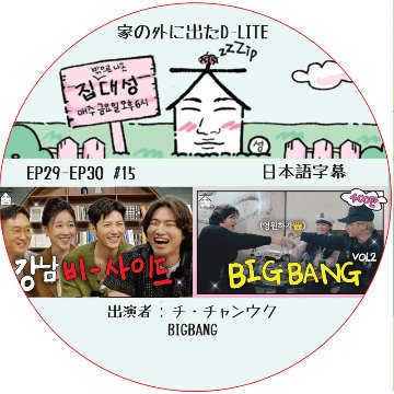 家の外に出たD-LITE (EP29-EP30 #15) 日本語字幕 / [レギュラー出演 : デソン (BIGBANG)][出演者 : チ・チャンウク, BIGBANG] [K-POP DVD]の画像
