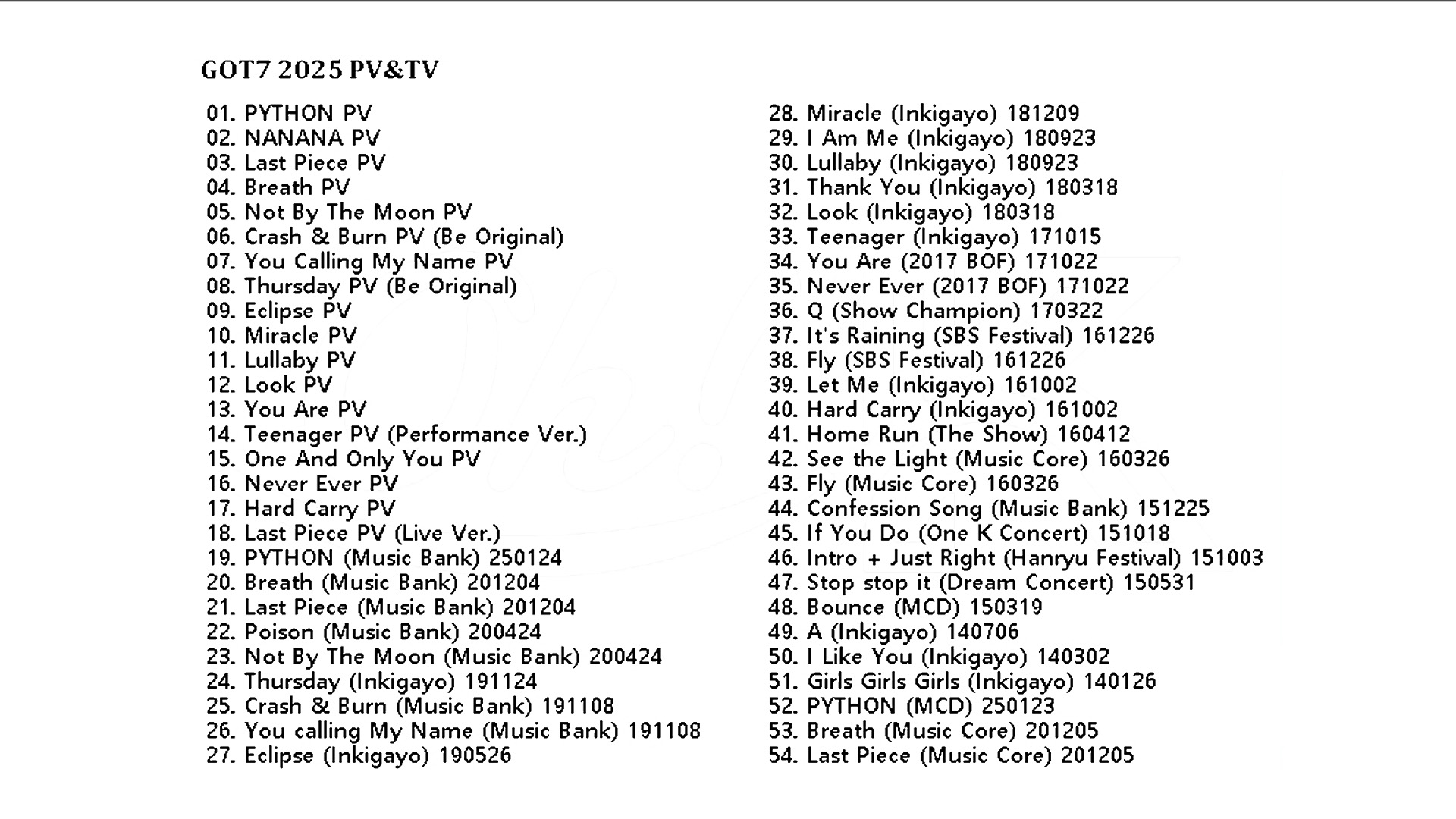 GOT7 PV & TV COLLECTION (WINTER HEPTAGON) / ゴットセブン [K-POP DVD]の画像