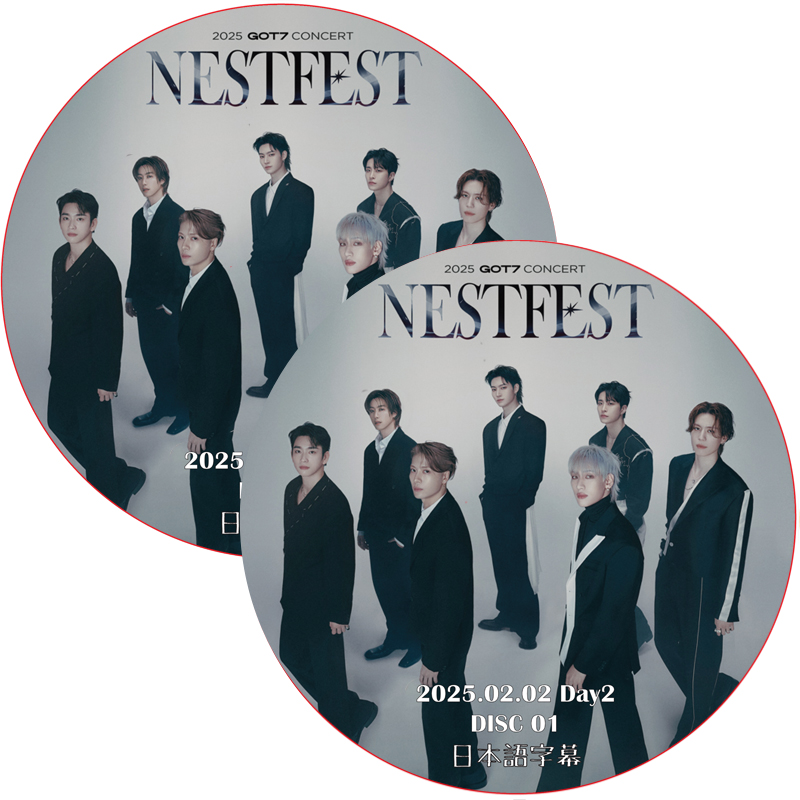 2025 GOT7 CONCERT [NESTFEST] Day2 (2025.02.02 #2枚セット) 日本語字幕 / ゴットセブン [K-POP DVD]の画像