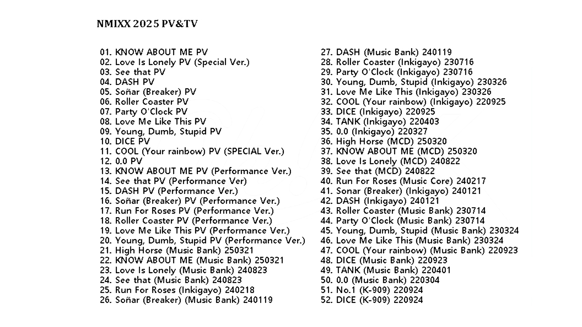 NMIXX PV & TV COLLECTION (Fe3O4 Forward) / NMIXX DVD [K-POP DVD]の画像