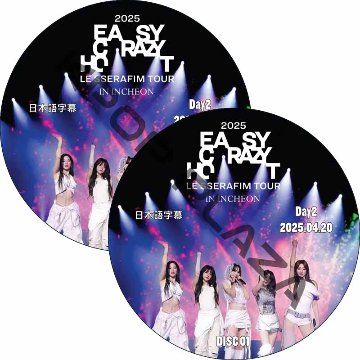 2025 LE SSERAFIM TOUR 'EASY CRAZY HOT' IN INCHEON Day2 (2025.04.20 #2枚セット) 日本語字幕 / ルセラフィムの画像