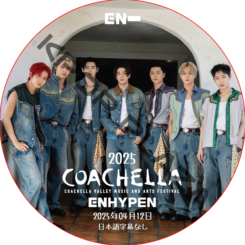 ENHYPEN 2025 COACHELLA (25.04.12) 日本語字幕なし / エンハイプン ENHYPEN DVD [K-POP DVD]の画像