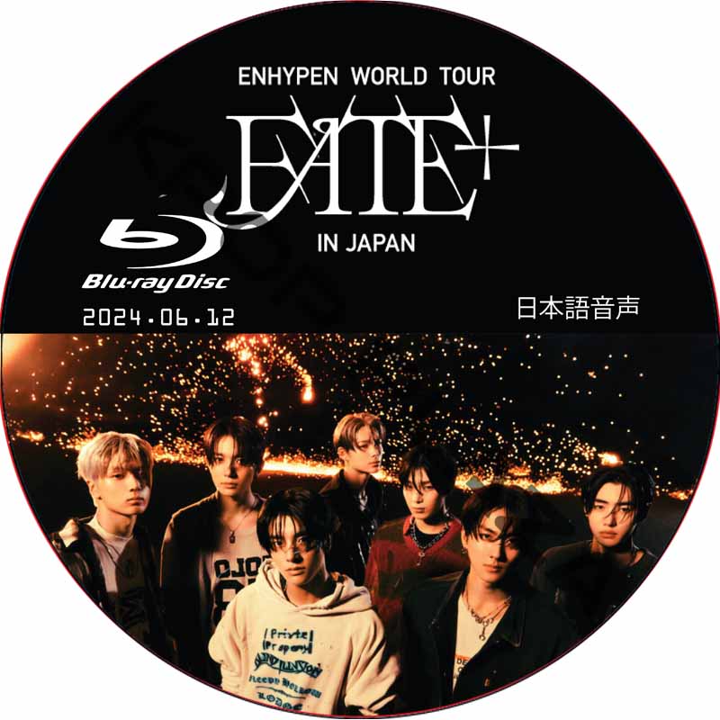 [Blu-ray] ENHYPEN WORLD TOUR ‘FATE PLUS’ IN JAPAN (2024.06.12) 日本語音声 / エンハイプン [K-POP DVD]の画像