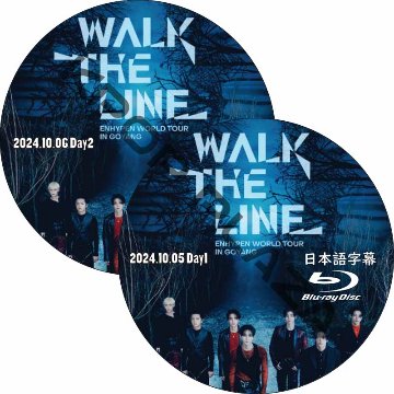 [Blu-ray] ENHYPEN WORLD TOUR 'WALK THE LINE' IN GOYANG Day1-2 (24.10.05-24.10.06 #2枚セット) 日本語字幕の画像