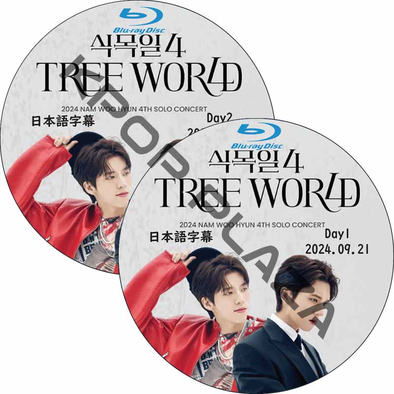 [Blu-ray] 2024 NAM WOO HYUN 4TH SOLO CONCERT [TREE WORLD] Day1-2 (24.09.21-24.09.22 #2枚セット) 日本語字幕の画像