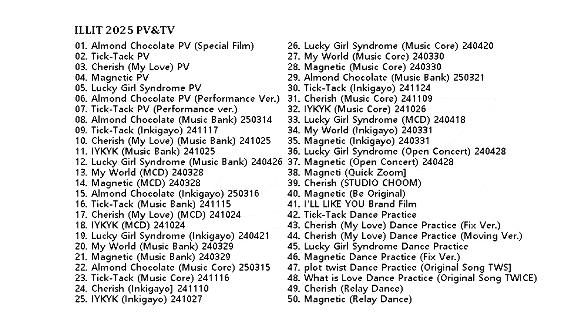 ILLIT PV & TV COLLECTION (Almond Chocolate) / アイリット ILLIT DVD [K-POP DVD]の画像