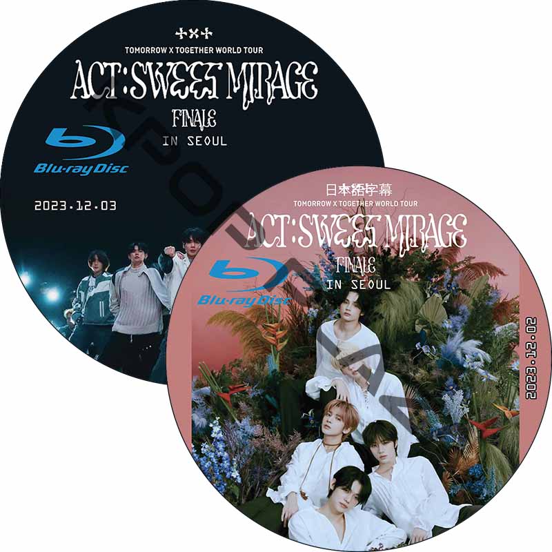[Blu-ray] TXT WORLD TOUR [ACT : SWEET MIRAGE ] FINALE (23.12.02-23.12.03 #2枚セット) 日本語字幕の画像