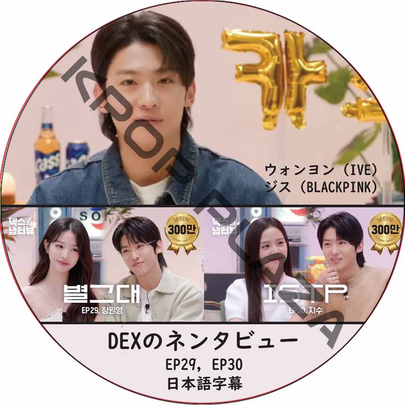 DEXのネンタビュー (EP29, EP30) 日本語字幕 / [出演者 : ウォンヨン (IVE), ジス (BLACKPINK)] IVE DVD BLACKPINK DVDの画像