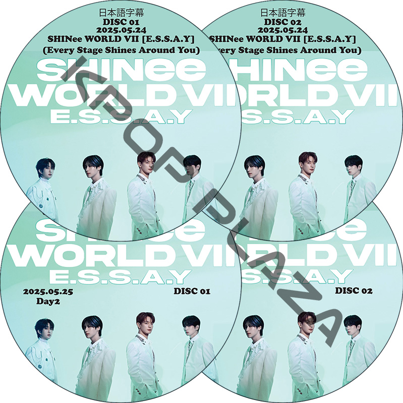 SHINee WORLD VII [E.S.S.A.Y] (Every Stage Shines Around You) In Seoul Day1-2 (#4枚セット) 日本語字幕の画像