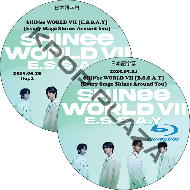 [Blu-ray] SHINee WORLD VII [E.S.S.A.Y] (Every Stage Shines Around You) In Seoul Day1-2 (2枚セット) 日本語字幕の画像