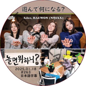 遊んで何になる? (2025.01.18 #263) / [出演者 : Ailee, HAEWON (NMIXX)] NMIXX DVD [K-POP DVD]の画像