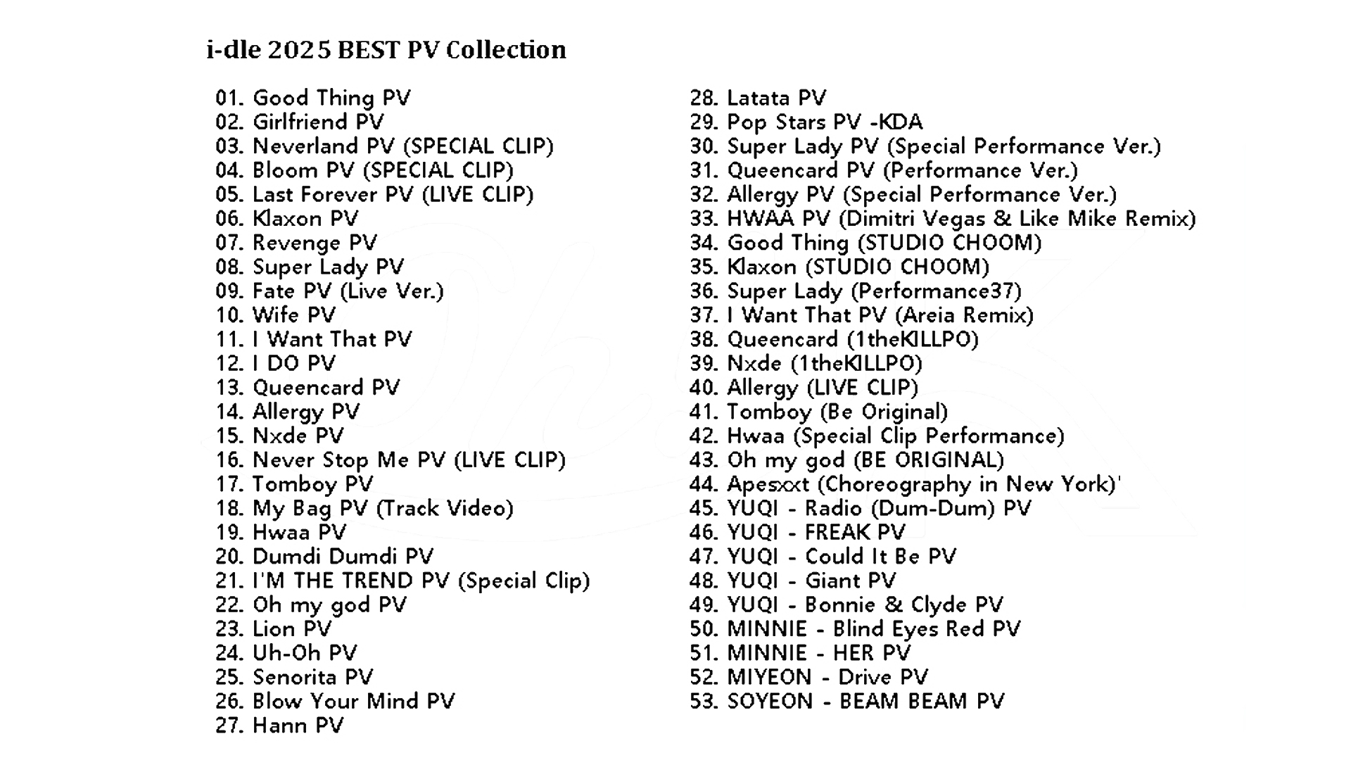 (G)I-DLE BEST PV COLLECTION (We are) [K-POP DVD]の画像