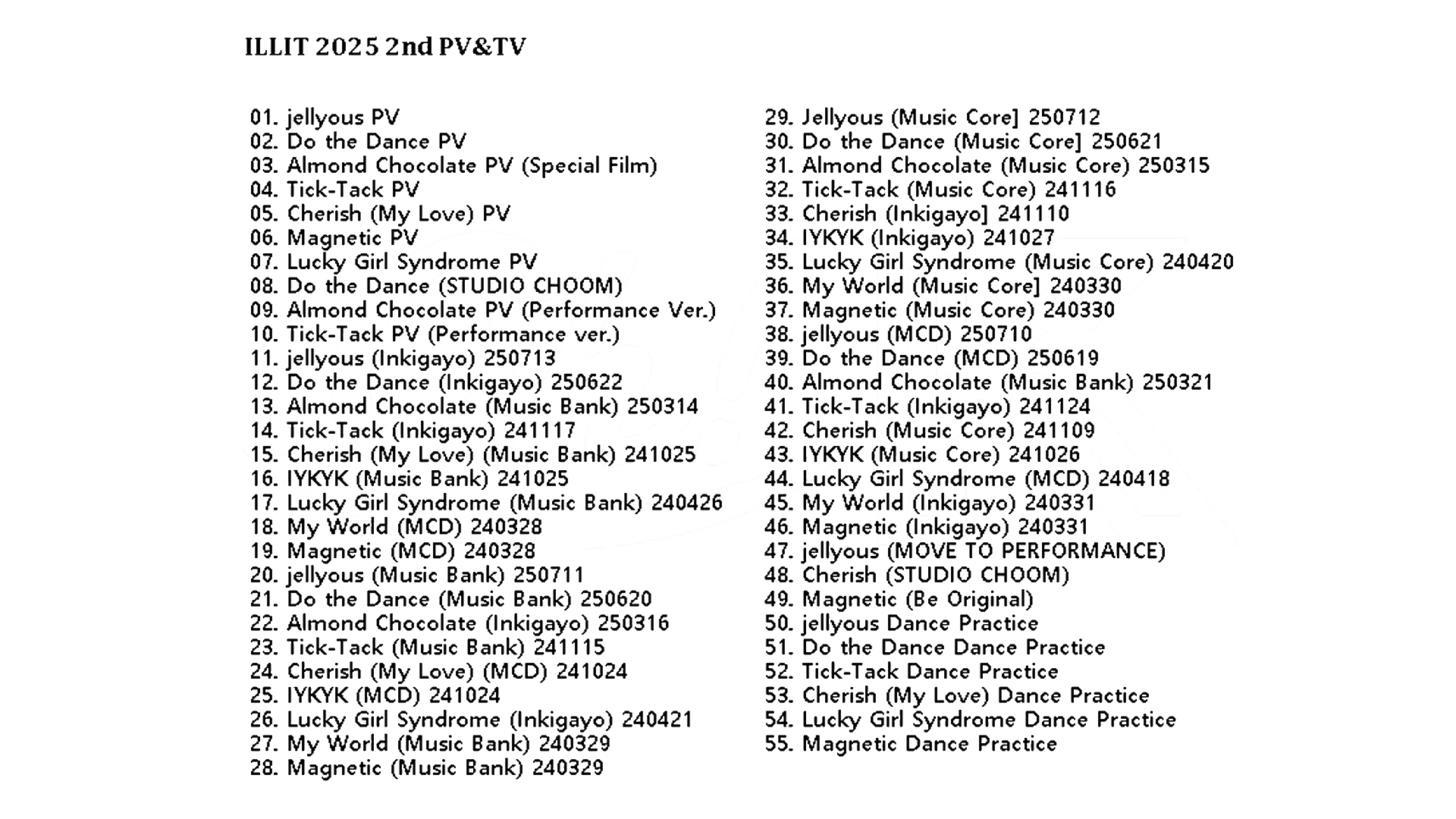 ILLIT PV & TV COLLECTION (bomb) / アイリット ILLIT DVD [K-POP DVD]の画像