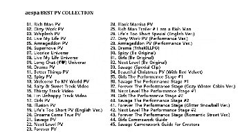aespa BEST PV COLLECTION (Rich Man) / エスパ aespa DVD [K-POP DVD]の画像