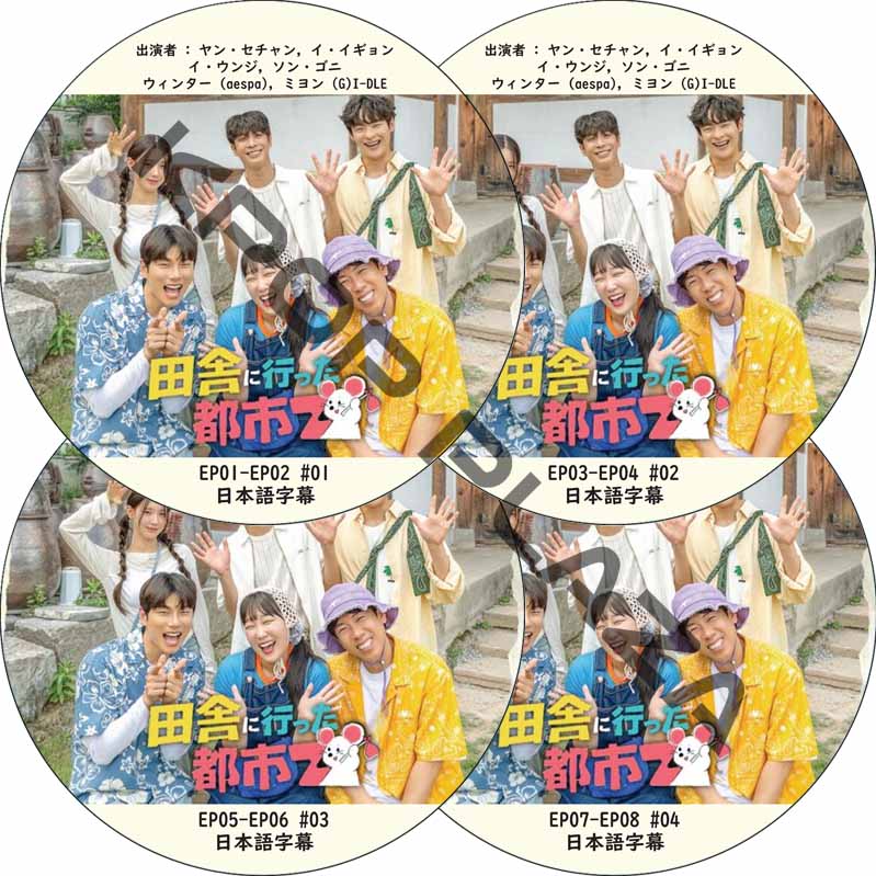 田舎に行った都市 z (EP01-EP08 完結 #4枚セット) 日本語字幕 / [出演者 : イ・ウンジ, ソン・ゴニ, ウィンター (aespa), ミヨン (G)I-DLE] エスパの画像