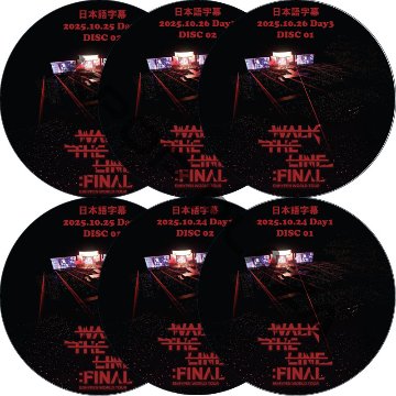 ENHYPEN WORLD TOUR 'WALK THE LINE' : FINAL IN SEOUL Day1-3 (25.10.24-25.10.26 #6枚セット) 日本語字幕 / エンハイプンの画像