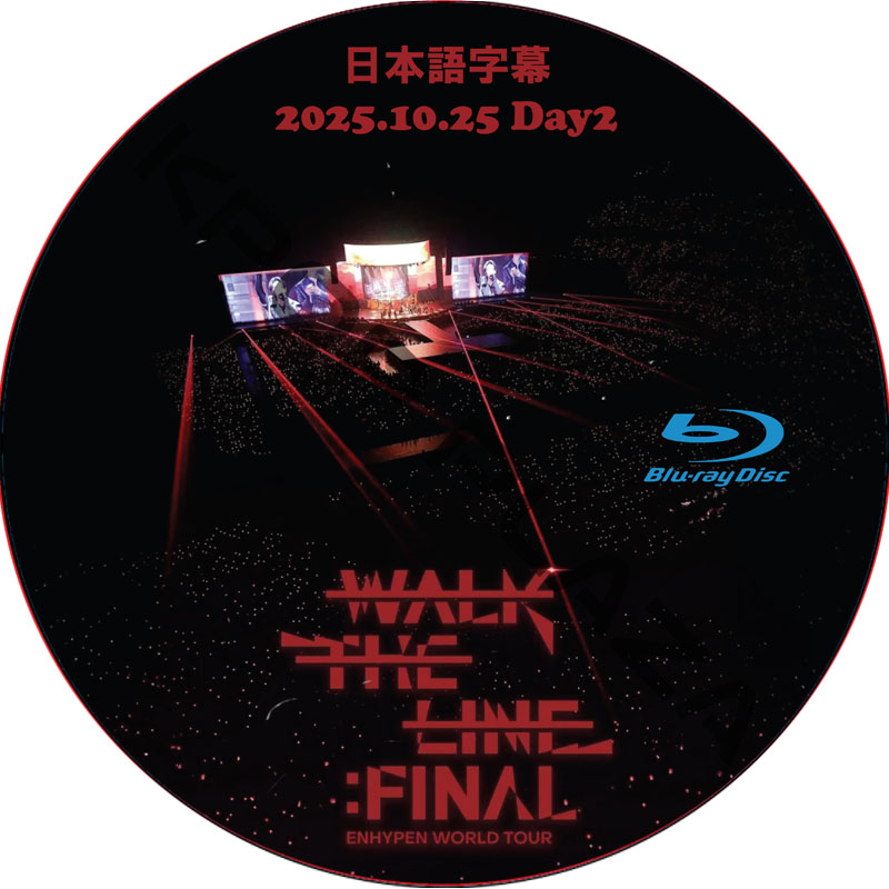[Blu-ray] ENHYPEN WORLD TOUR 'WALK THE LINE' : FINAL IN SEOUL Day2 (2025.10.25) 日本語字幕 / エンハイプンの画像