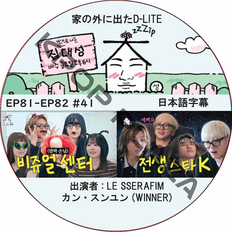 家の外に出たD-LITE (EP81-EP82 #41) 日本語字幕 / [レギュラー出演 : デソン (BIGBANG)][出演者 : LE SSERAFIM, カン・スンユン (WINNER)]の画像