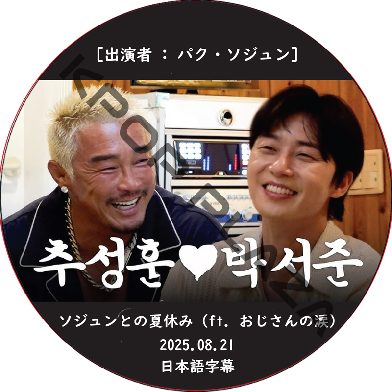 ソジュンとの夏休み (ft. おじさんの涙) (2025.08.21) 日本語字幕 / [出演者 : パク・ソジュン 他] Park Seo Jun [K-POP DVD]の画像
