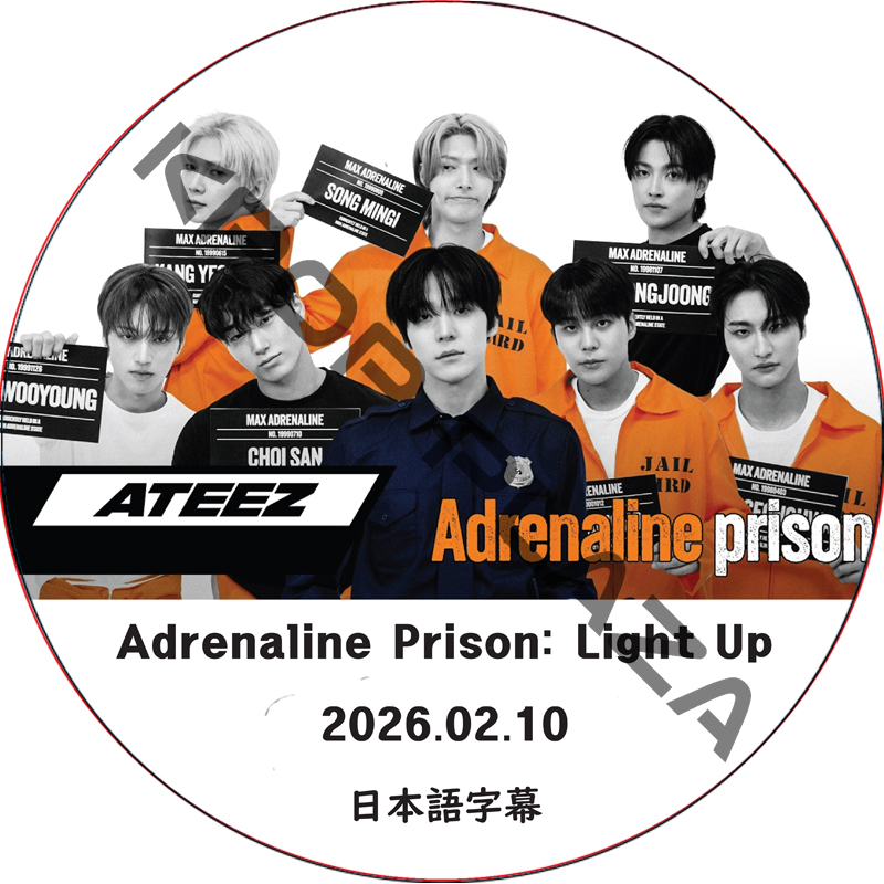 ATEEZ Adrenaline Prison: Light Up (2026.02.10) 日本語字幕 / ATEEZ [K-POP DVD]の画像