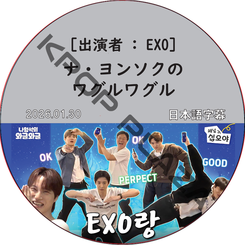 ナ・ヨンソクのワグルワグル (2026.01.30) 日本語字幕 / [出演者 : EXO] EXO DVD エクソ [K-POP DVD]の画像