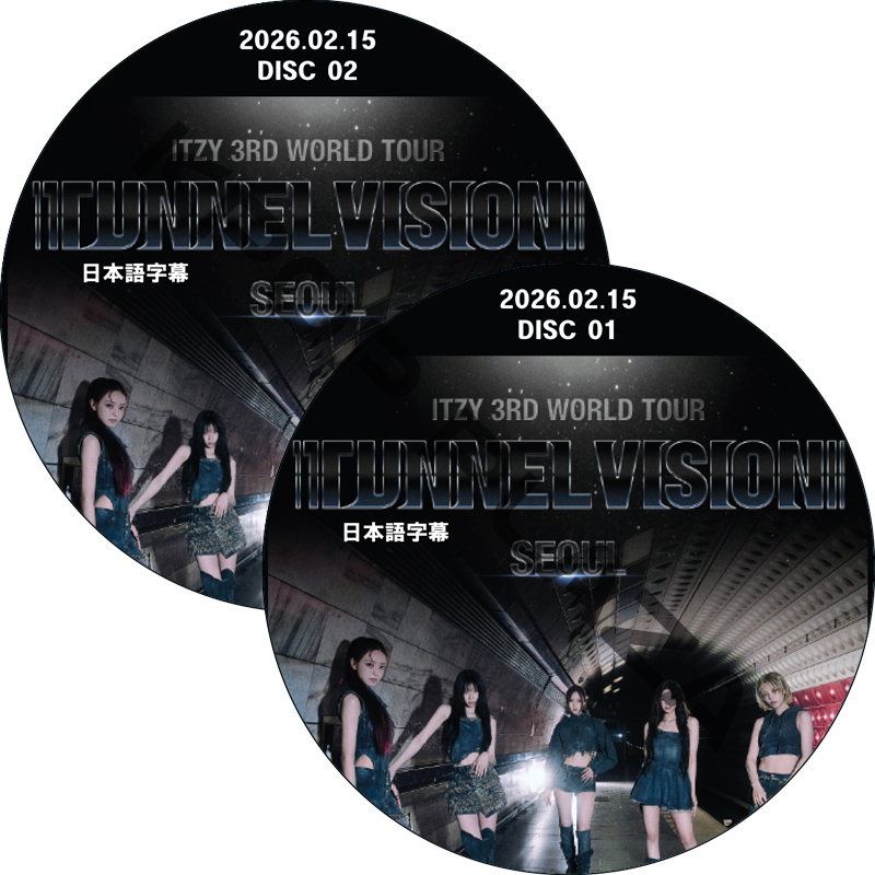 ITZY 3RD WORLD TOUR [TUNNEL VISION] in SEOUL (2026.02.15 #2枚セット) 日本語字幕 / イッジ itzy dvd [K-POP DVD]の画像
