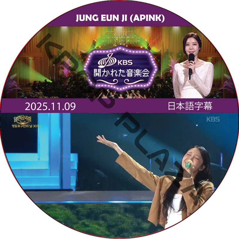 開かれた音楽会 (2025.11.09) 日本語字幕 / [出演者 : チョン・ウンジ (APINK)] エーピンク APINK DVD [K-POP DVD]の画像
