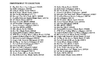 ENHYPEN BEST TV COLLECTION (THE SIN VANISH) / ENHYPEN DVD [K-POP DVD]の画像