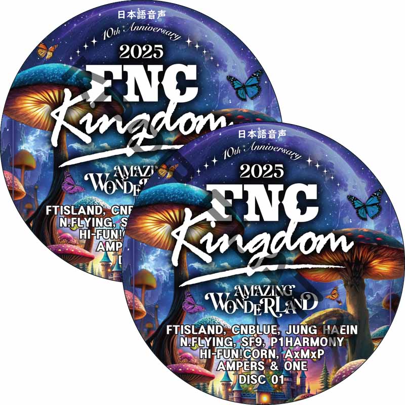 2025 FNC KINGDOM 10TH ANNIVERSARY -AMAZING WONDERLAND- (2025.12.14 #2枚セット) 日本語音声の画像
