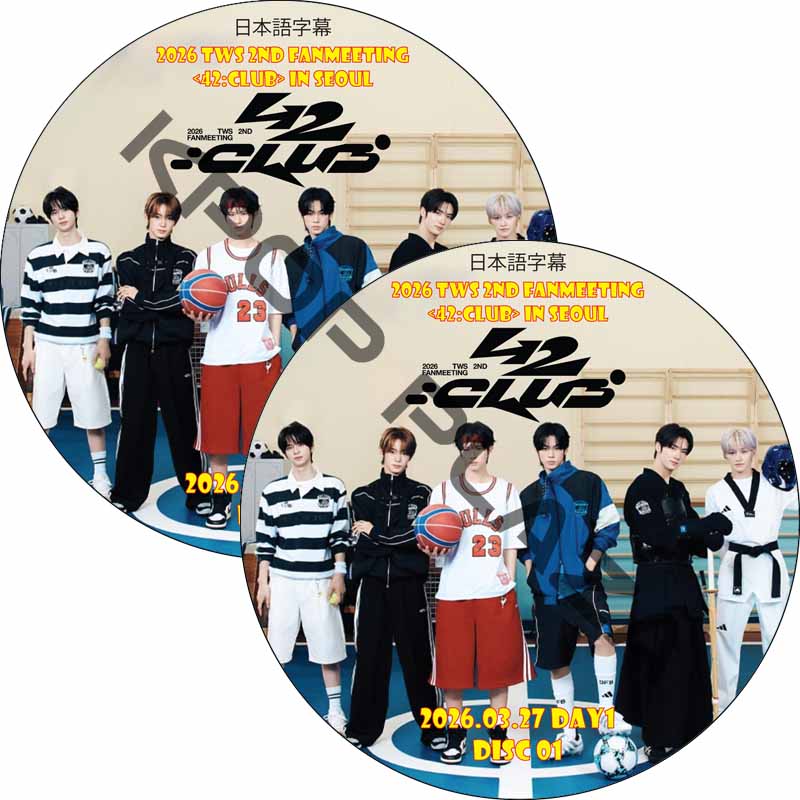 2026 TWS 2ND FANMEETING [42:CLUB] IN SEOUL Day1 (2026.03.27 #2枚セット) 日本語字幕 / [K-POP DVD] の画像