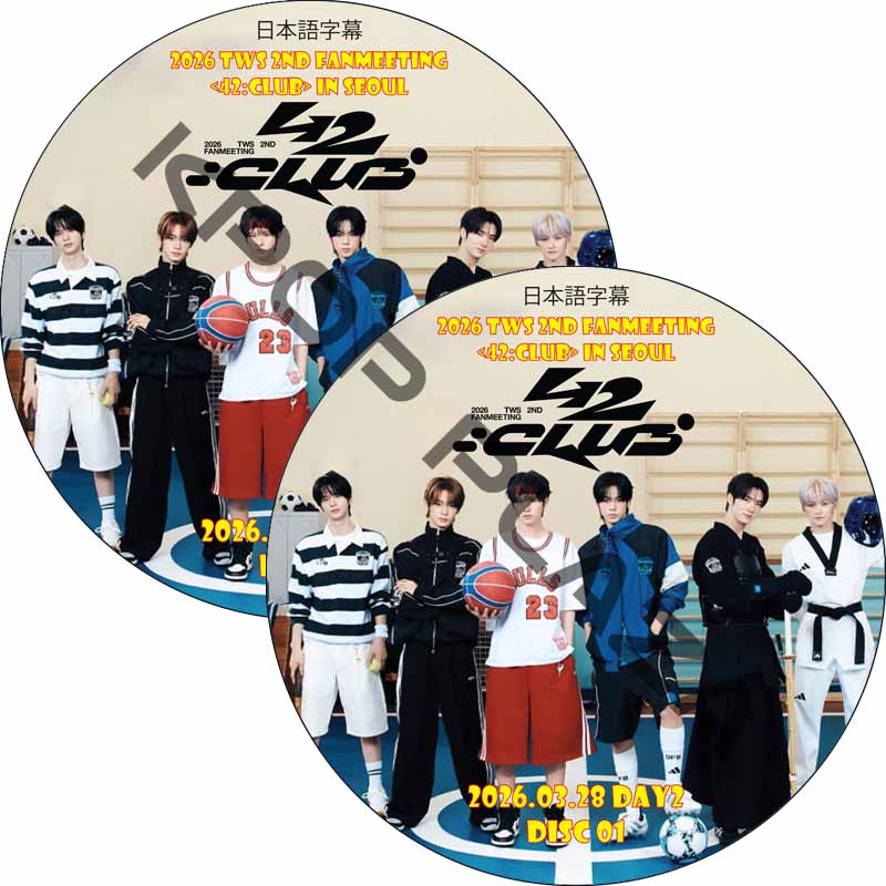 2026 TWS 2ND FANMEETING [42:CLUB] IN SEOUL Day2 (2026.03.28 #2枚セット) 日本語字幕 / [K-POP DVD] の画像