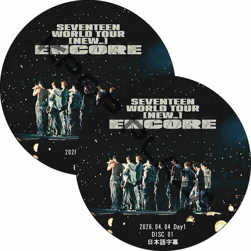 SEVENTEEN WORLD TOUR [NEW_] ENCORE Day1 (26.04.04 #2枚セット) 日本語字幕 / SVT DVD セブチ [K-POP DVD]の画像