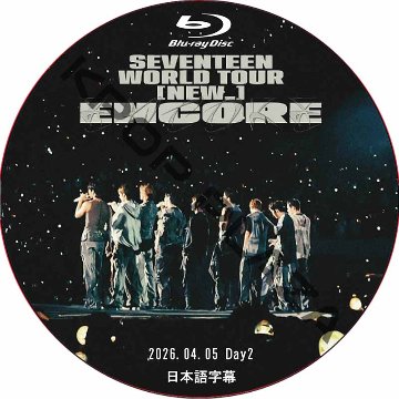 [Blu-ray] SEVENTEEN WORLD TOUR [NEW_] ENCORE Day2 (26.04.05) 日本語字幕 / SVT DVD セブチ [K-POP DVD]の画像