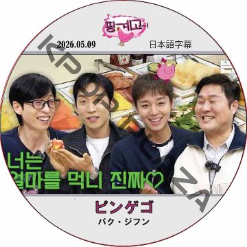 ピンゲゴ (2025.05.09) 日本語字幕 / [出演者 : パク・ジフン] WANNA ONE DVD PARK JI HOON [K-POP DVD]の画像