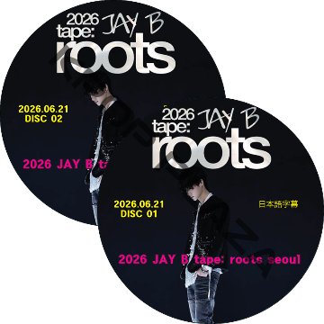 2026 JAY B tape: roots seoul Day2 (2026.06.21 #2枚セット) 日本語字幕 / ゴットセブン [K-POP DVD]の画像