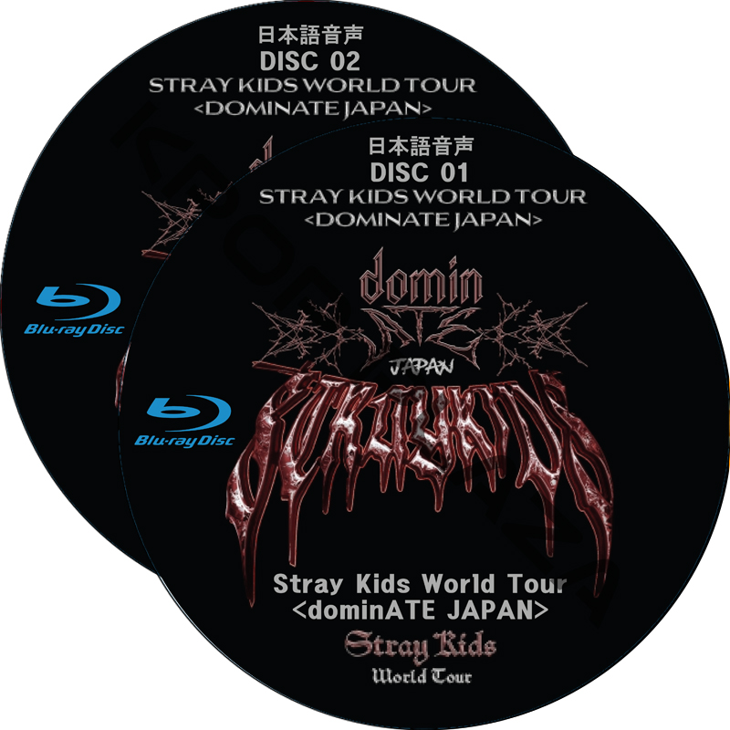 [Blu-ray] Stray Kids World Tour [dominATE JAPAN](#2枚セット) 日本語音声 / ストレイキッズ スキズ [K-POP DVD]の画像