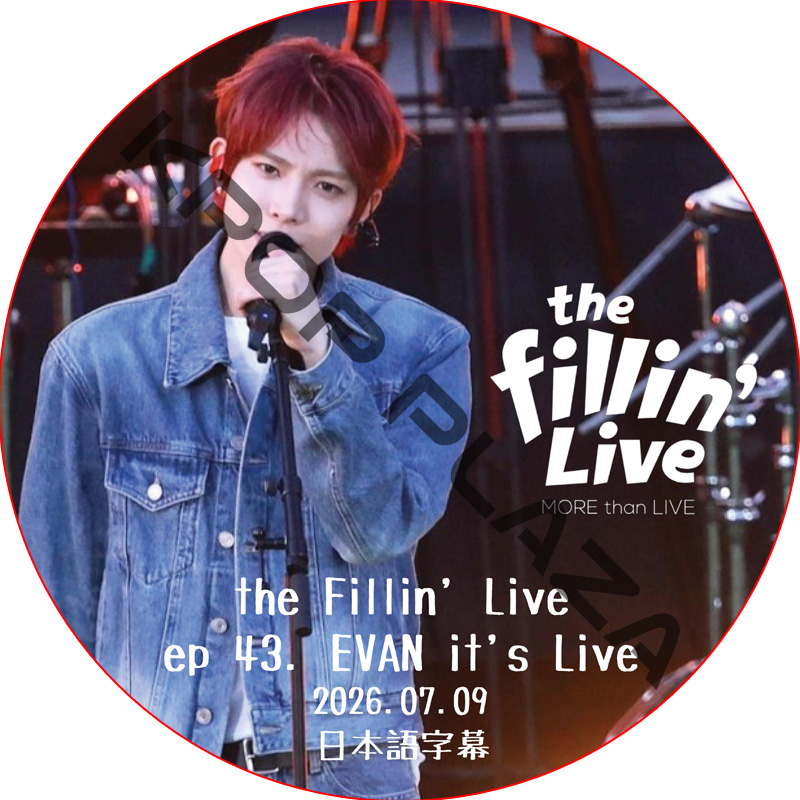 ENHYPEN EVAN the Fillin' Live (2026.07.09) 日本語字幕 / ENHYPEN DVD エンハイプン [K-POP DVD]の画像